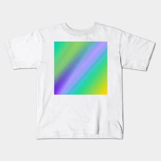 blue green orange abstract texture background pattern Kids T-Shirt